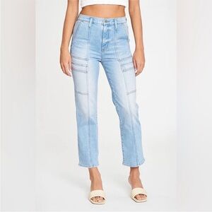 Casual Blue Straight Leg Women's Jeans